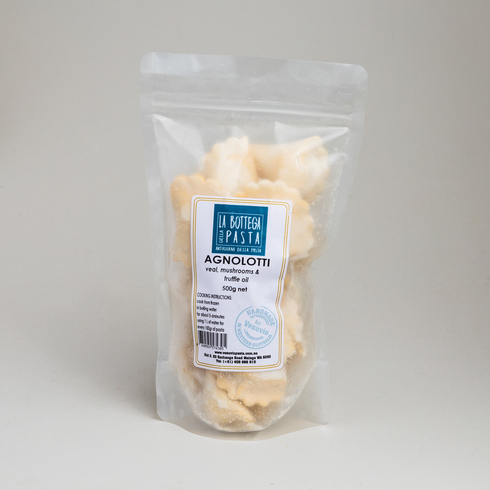 Veal, Mushroom & Truffle Agnolotti - Vesuvio Handmade Pasta