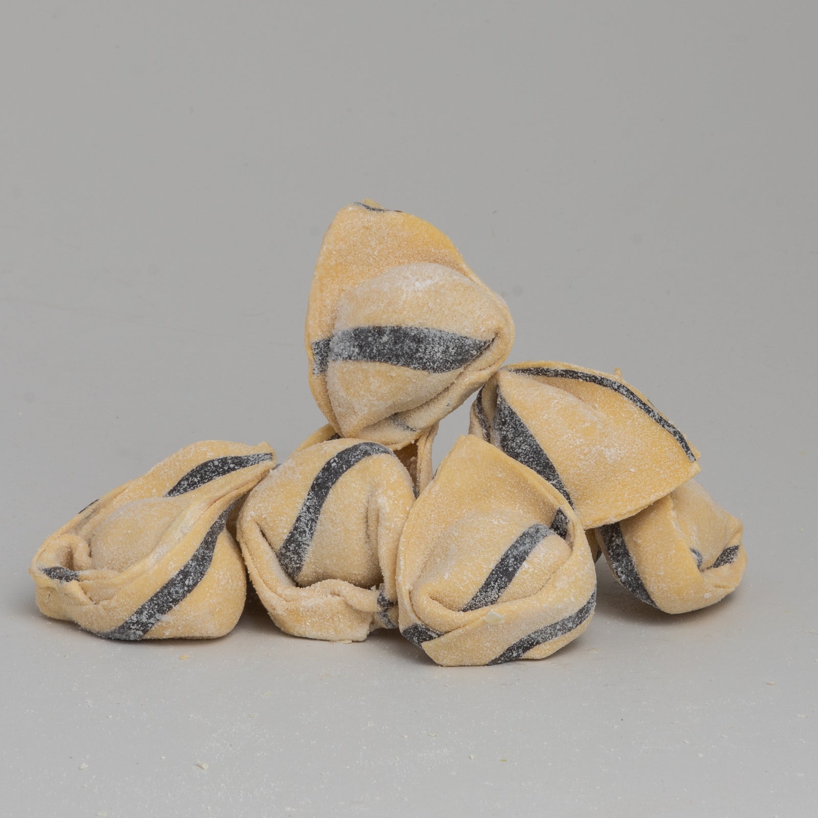 Squid Ink Stripe Tortelloni - Vesuvio Handmade Pasta