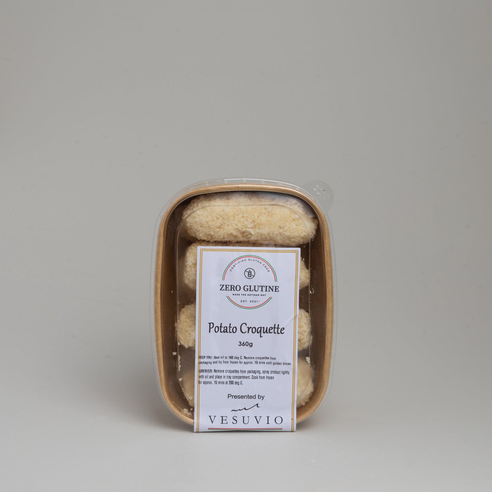 Potato and Parmesan Croquettes Pack Gluten Free - Vesuvio Handmade Pasta