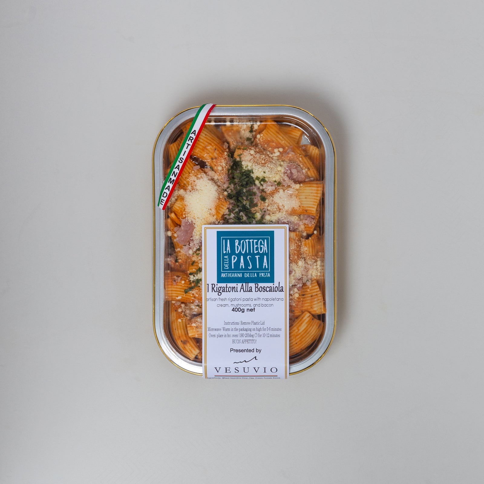 Rigatoni Boscaiola - Vesuvio Handmade Pasta